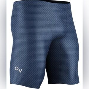 NWT Onvous Men's Tropics Swim Suit Jammer Athletic Swimsuit UPF 50+ Blue 36-37